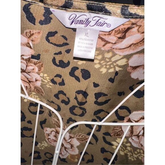 RARE Y2K  Beautiful Rare Vintage Vanity Fair satin Floral sleep dress gown size - Picture 6 of 7